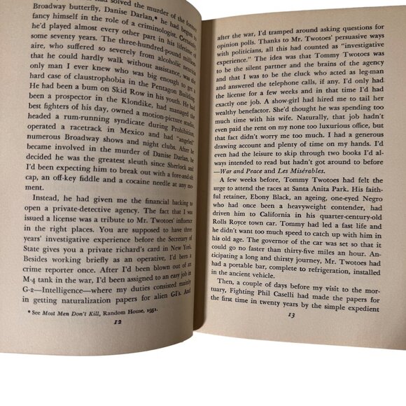 First Edition Murder In Black And White By David Alexander Random House 1951 HC - Picture 10 of 16